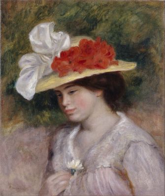 Pierre-Auguste+Renoir+-+Woman+in+a+Flowe